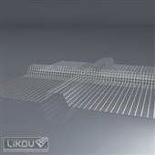 LIKOV Profil bosážní tkaninový LBP-U3 křížový drážka 30/17mm, profil 240/190mm